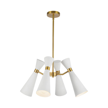 Blake Chandelier in White (4-Light).