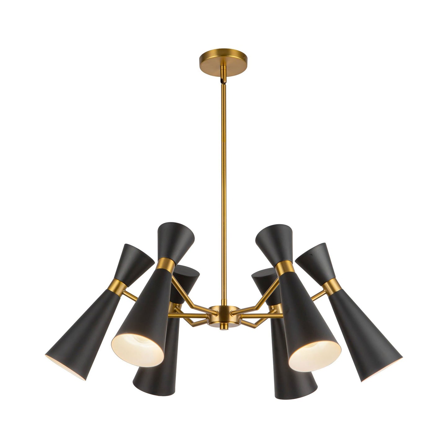 Blake Chandelier in Matte Black (6-Light).
