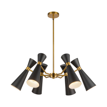 Blake Chandelier in Matte Black (6-Light).
