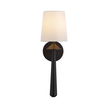 Bridgette Bath Wall Light in Matte Black.