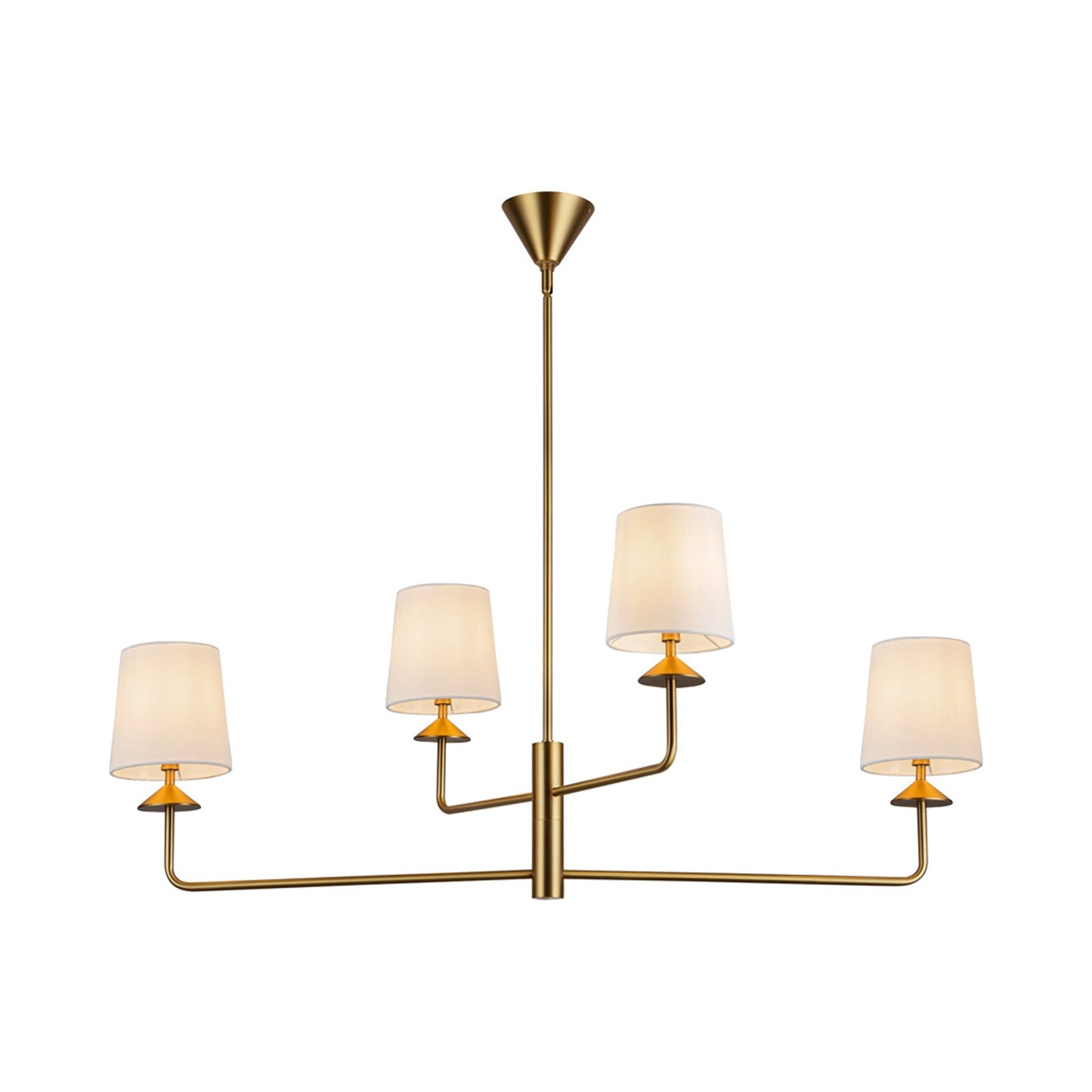 Bridgette Chandelier in Brushed Gold.