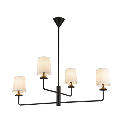Bridgette Chandelier in Matte Black.