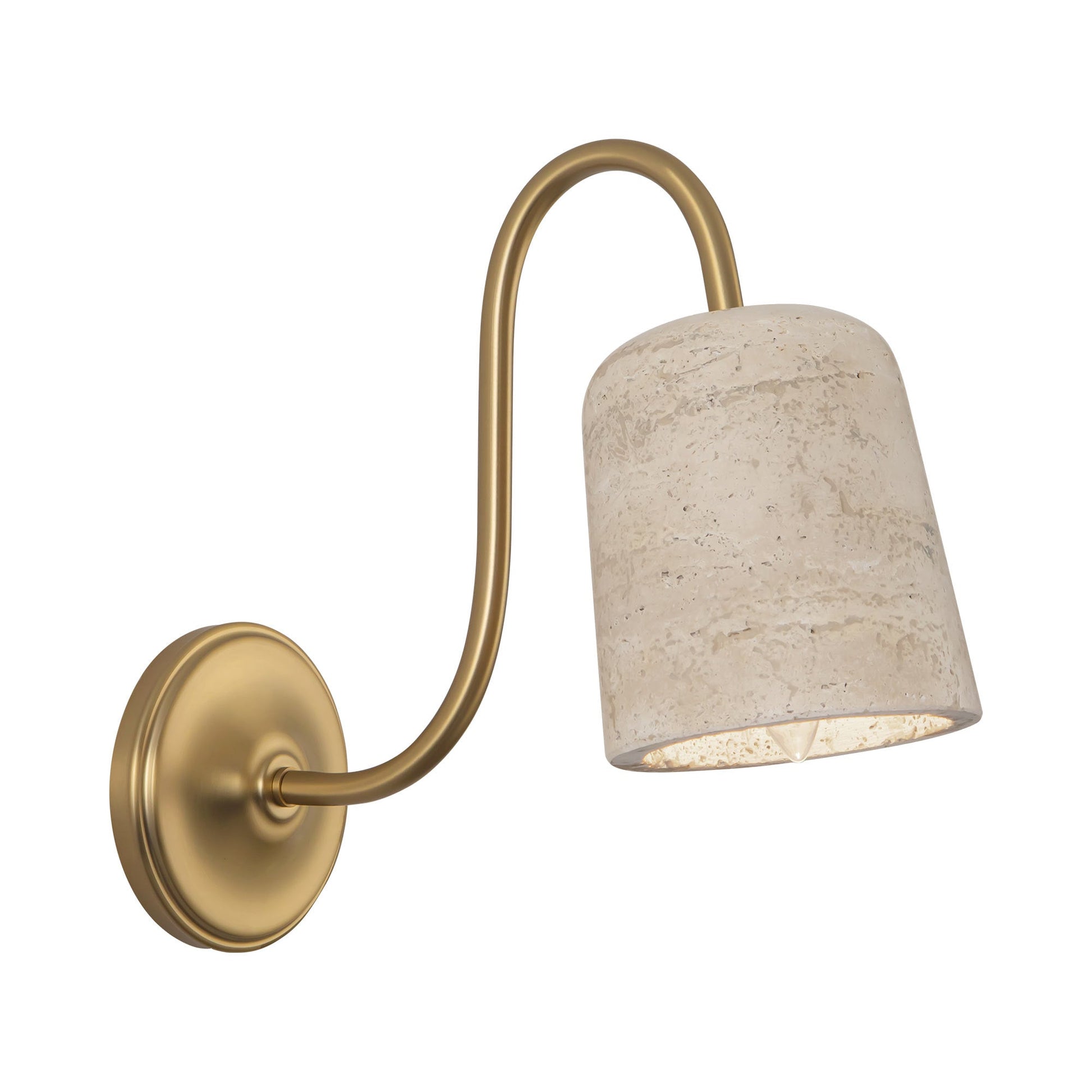 Bromley Wall Light in Brushed Gold.
