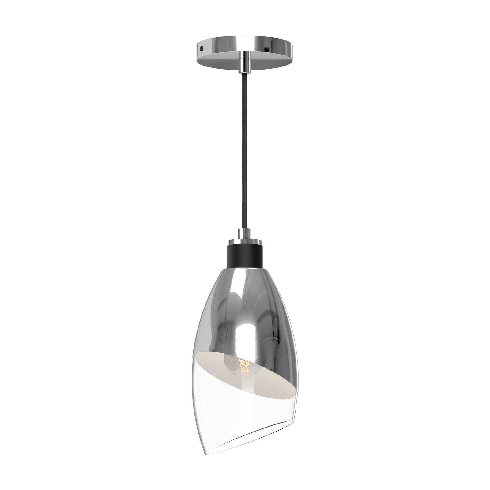 Capri Pendant Light in Chrome.