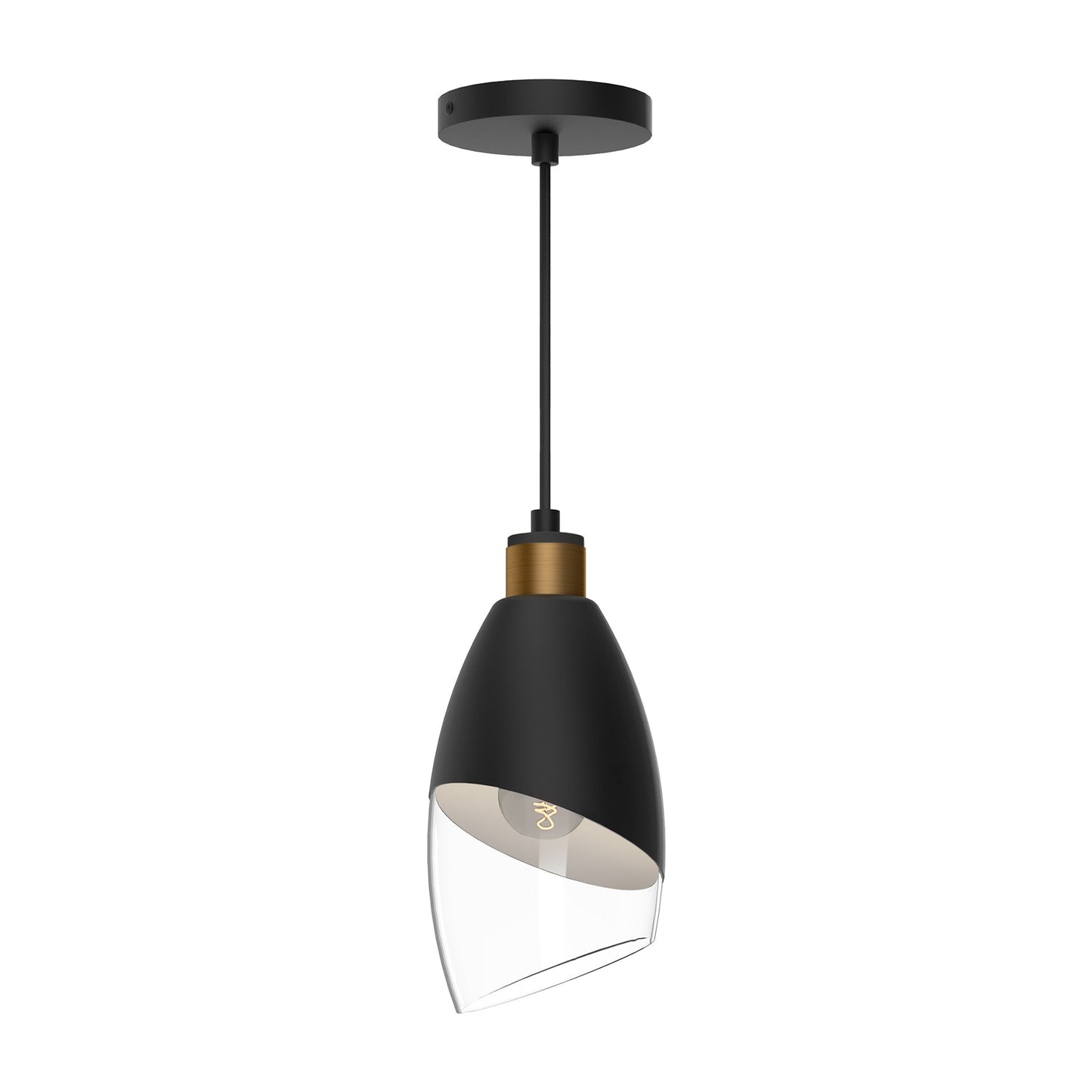 Capri Pendant Light in Matte Black.