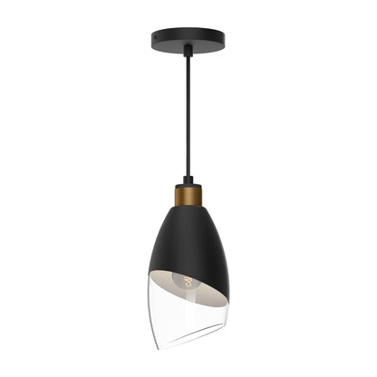 Capri Pendant Light in Matte Black.