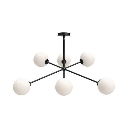 Cassia Chandelier in Matte Black.