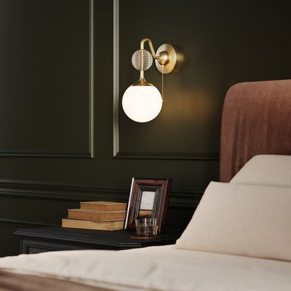 Celia Bath Wall Light in bedroom.