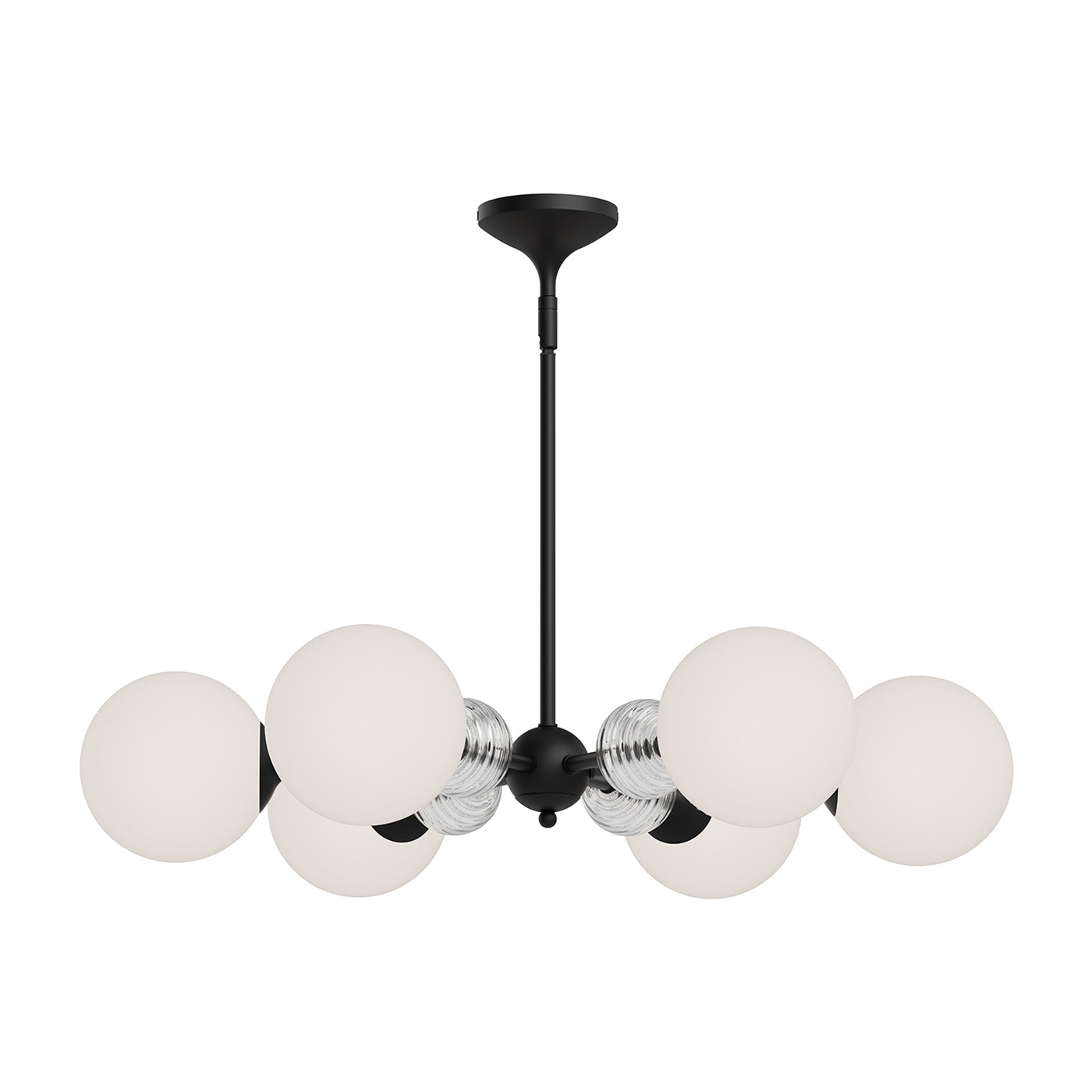Celia Chandelier in Matte Black (6-Light).