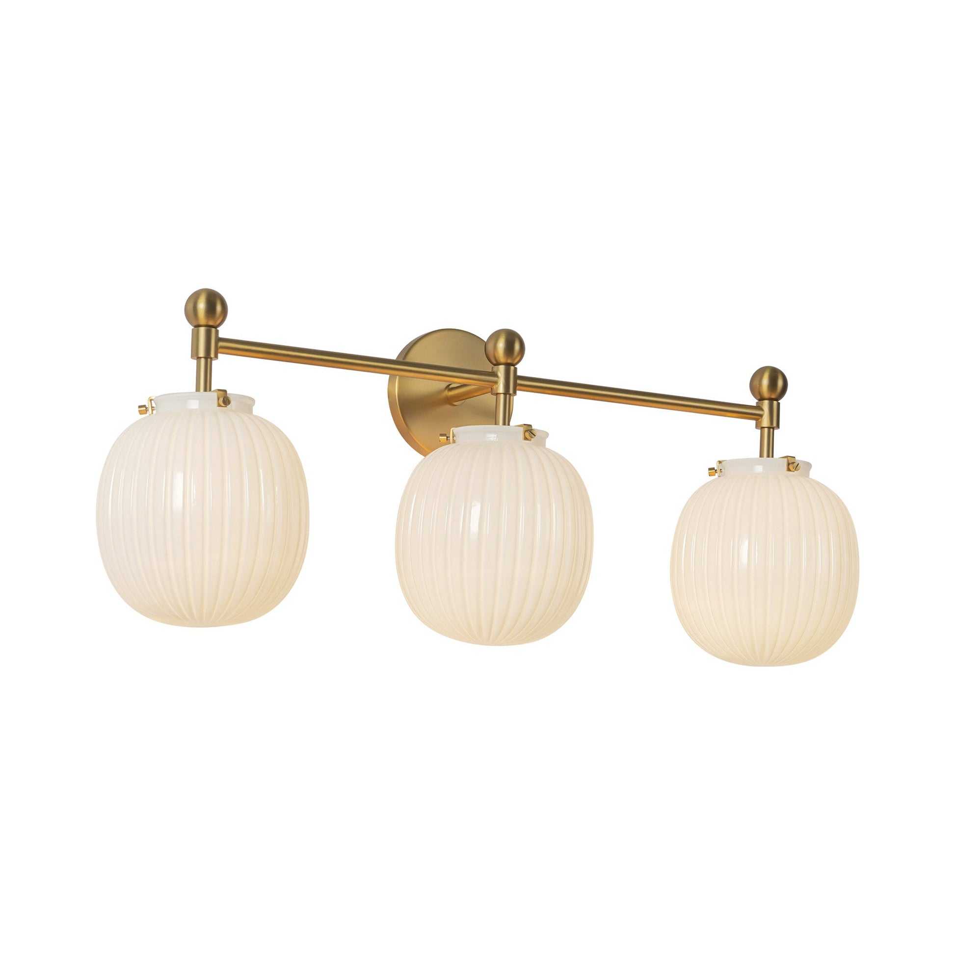 Cherise Bath Vanity Light in Brushed Gold.