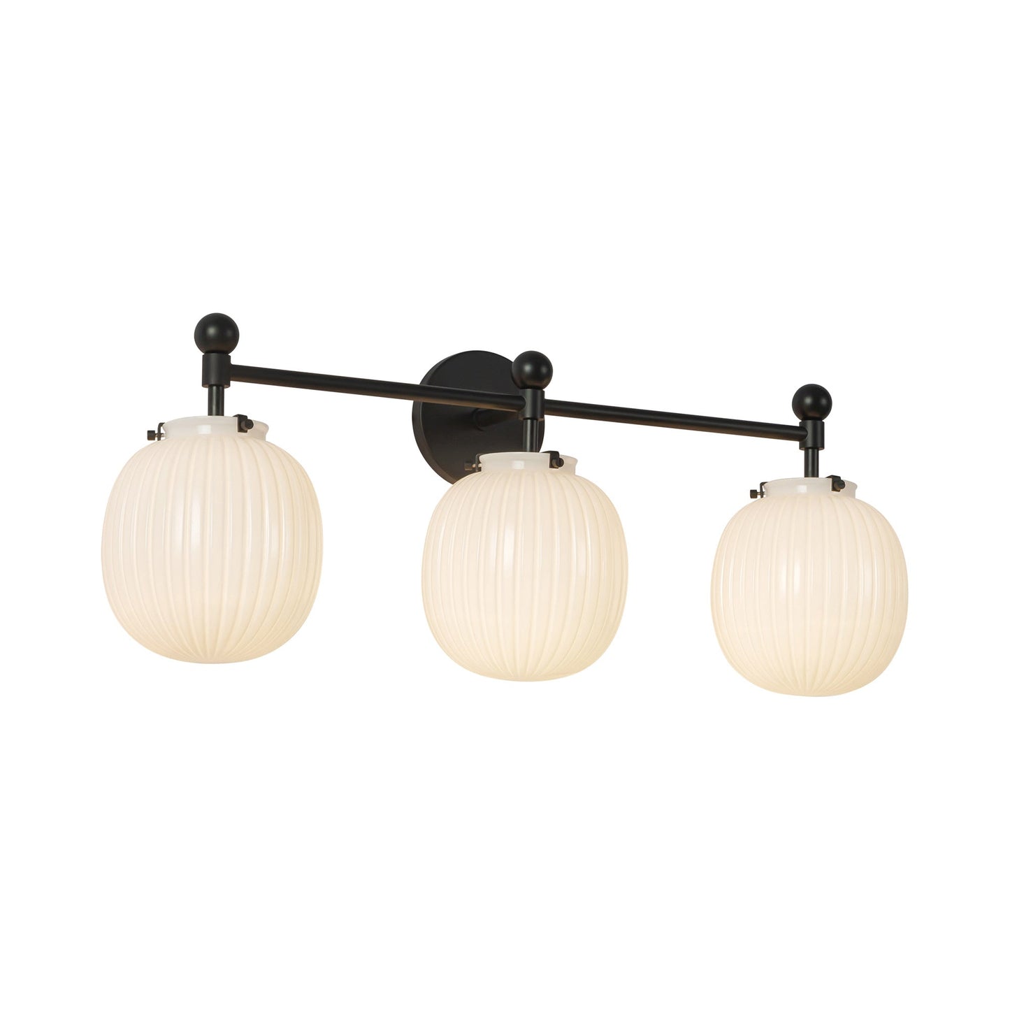 Cherise Bath Vanity Light in Matte Black.
