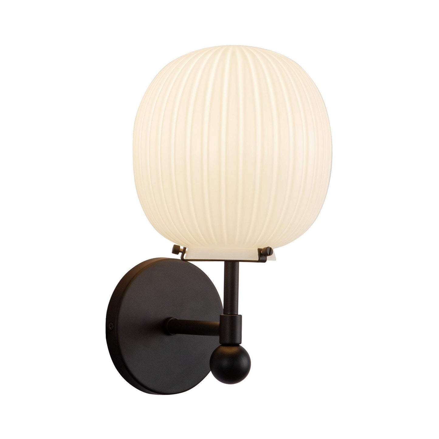 Cherise Bath Wall Light in Matte Black.