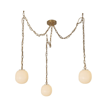 Cherise Multi Light Pendant Light in Brushed Gold (Small).