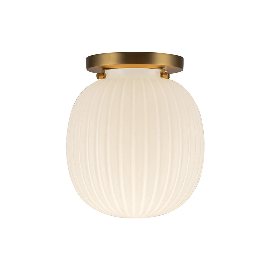 Cherise Semi Flush Mount Ceiling Light in Brushed Gold (Small).