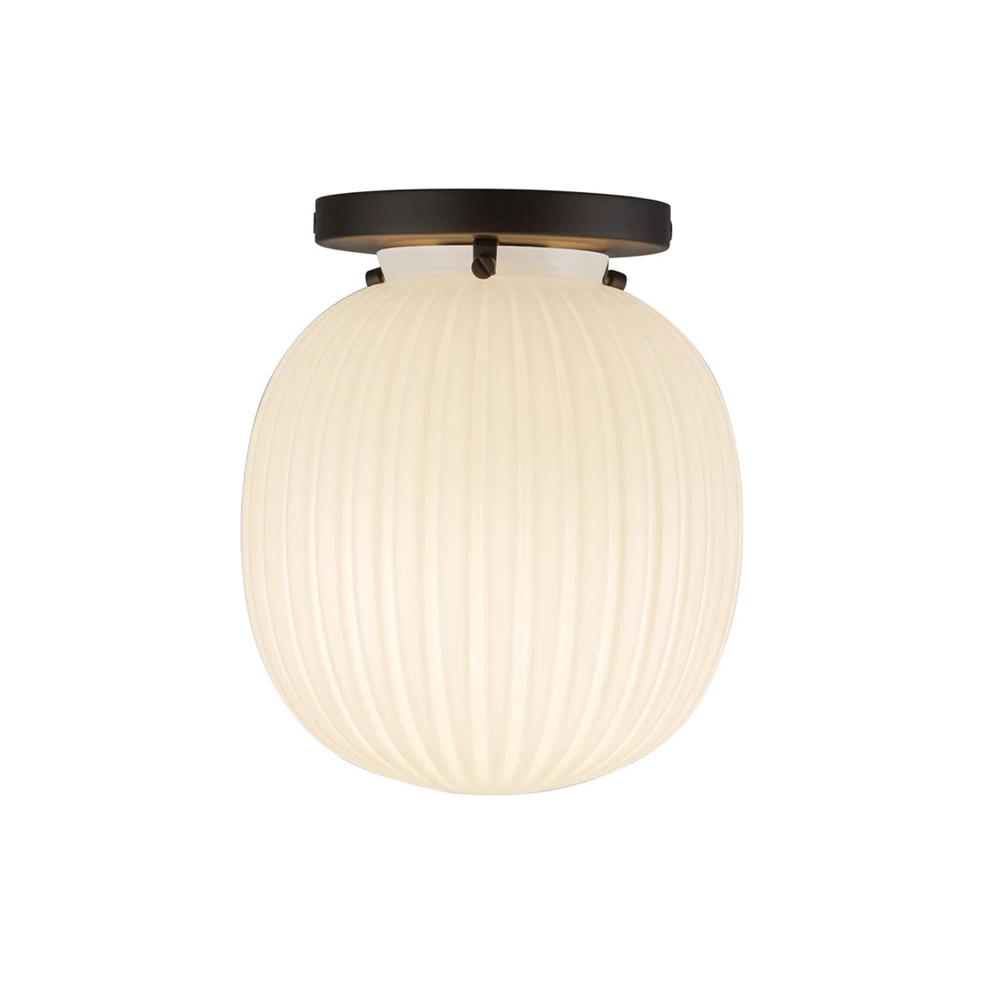 Cherise Semi Flush Mount Ceiling Light in Matte Black (Small).