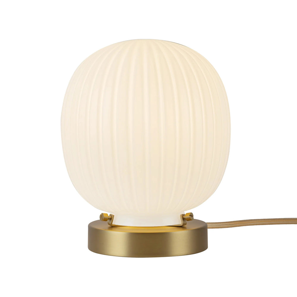 Cherise Table Lamp in Brushed Gold.