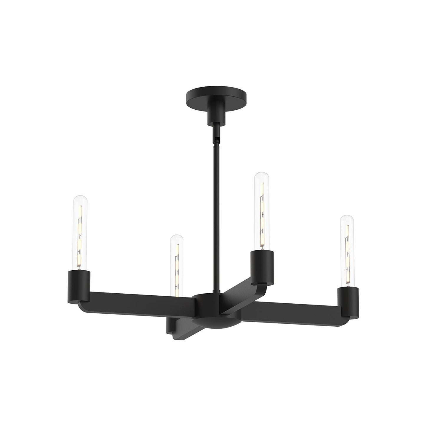 Claire Chandelier in Matte Black (4-Light).