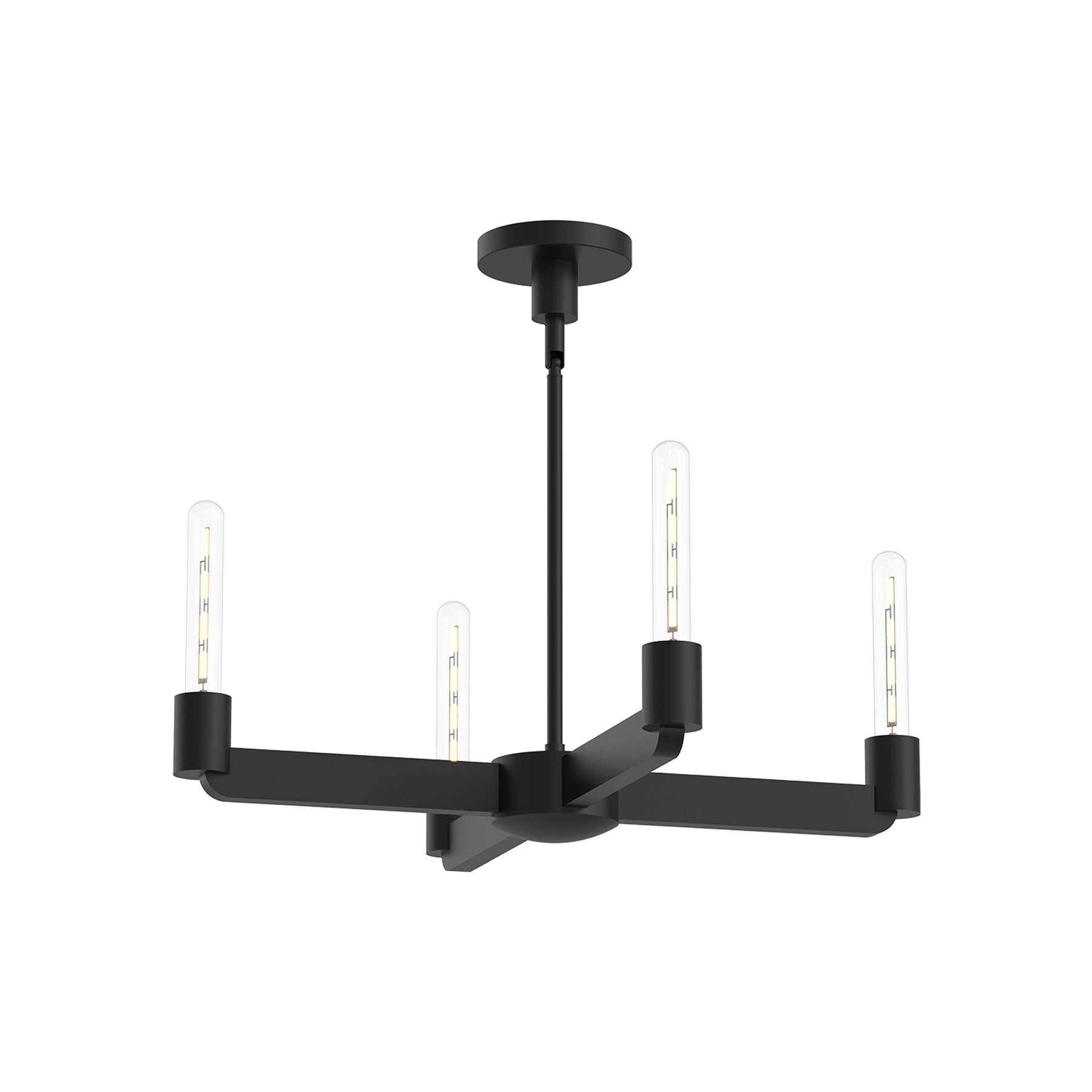 Claire Chandelier in Matte Black (4-Light).