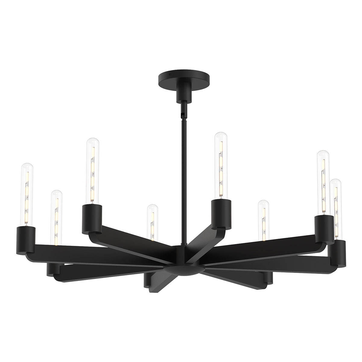 Claire Chandelier in Matte Black (8-Light).