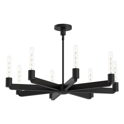 Claire Chandelier in Matte Black (8-Light).