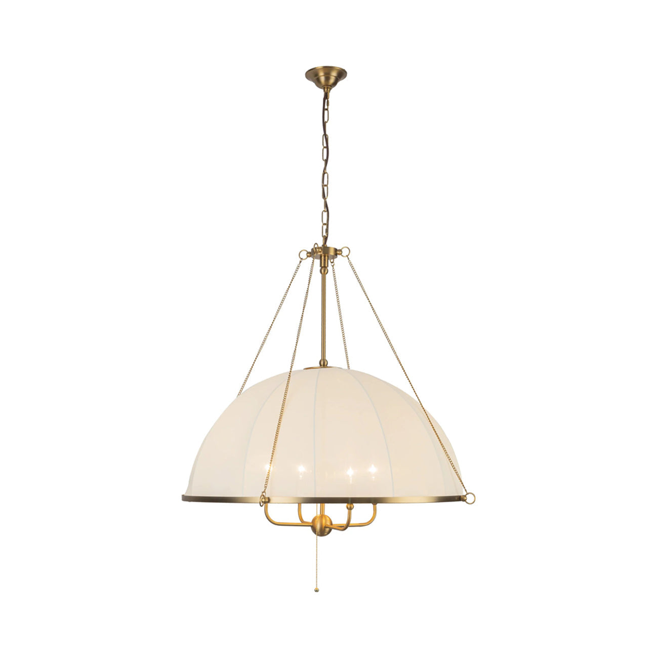 Crosby Chandelier in Brushed Gold.