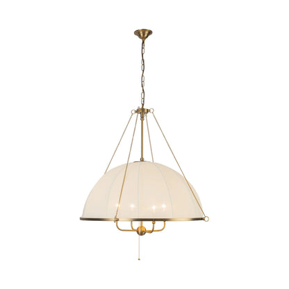 Crosby Chandelier in Brushed Gold.