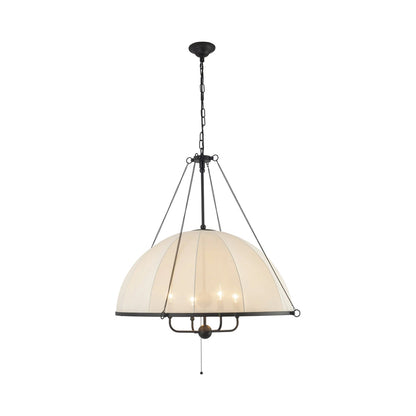 Crosby Chandelier in Matte Black.