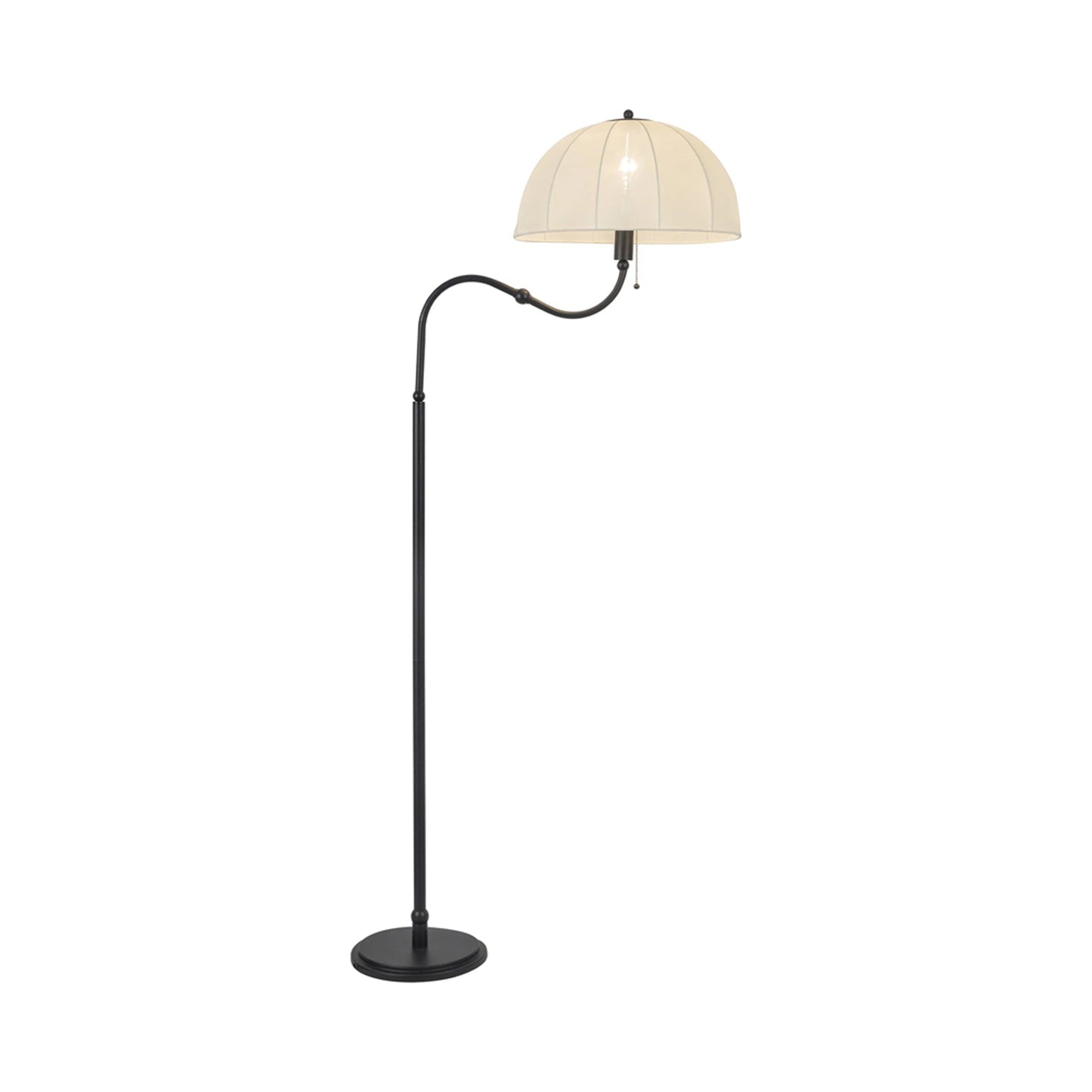 Crosby Floor Lamp in Matte Black.