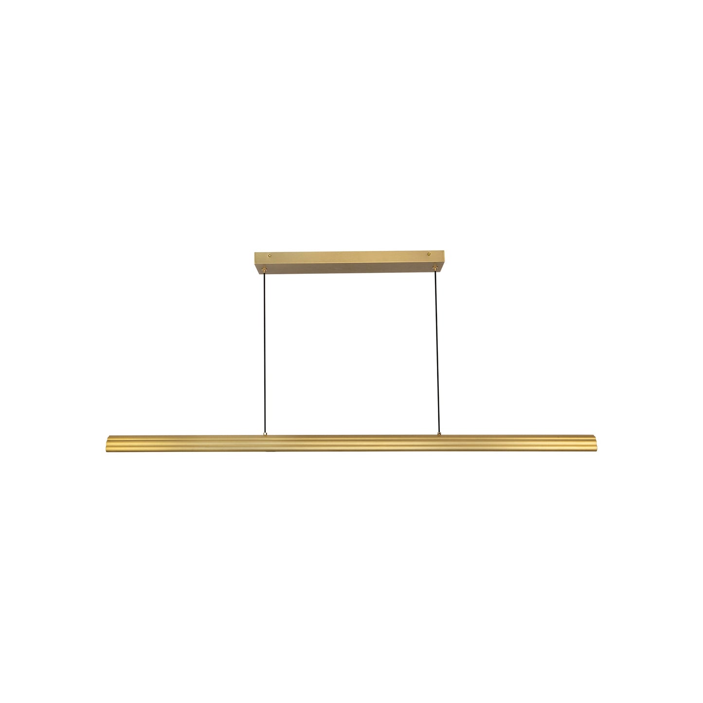 Dottie LED Linear Pendant Light in Brushed Gold (48-Inch).