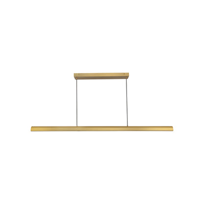 Dottie LED Linear Pendant Light in Brushed Gold (48-Inch).