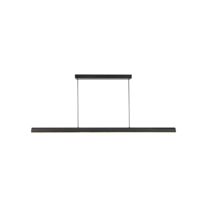 Dottie LED Linear Pendant Light in Matte Black (48-Inch).