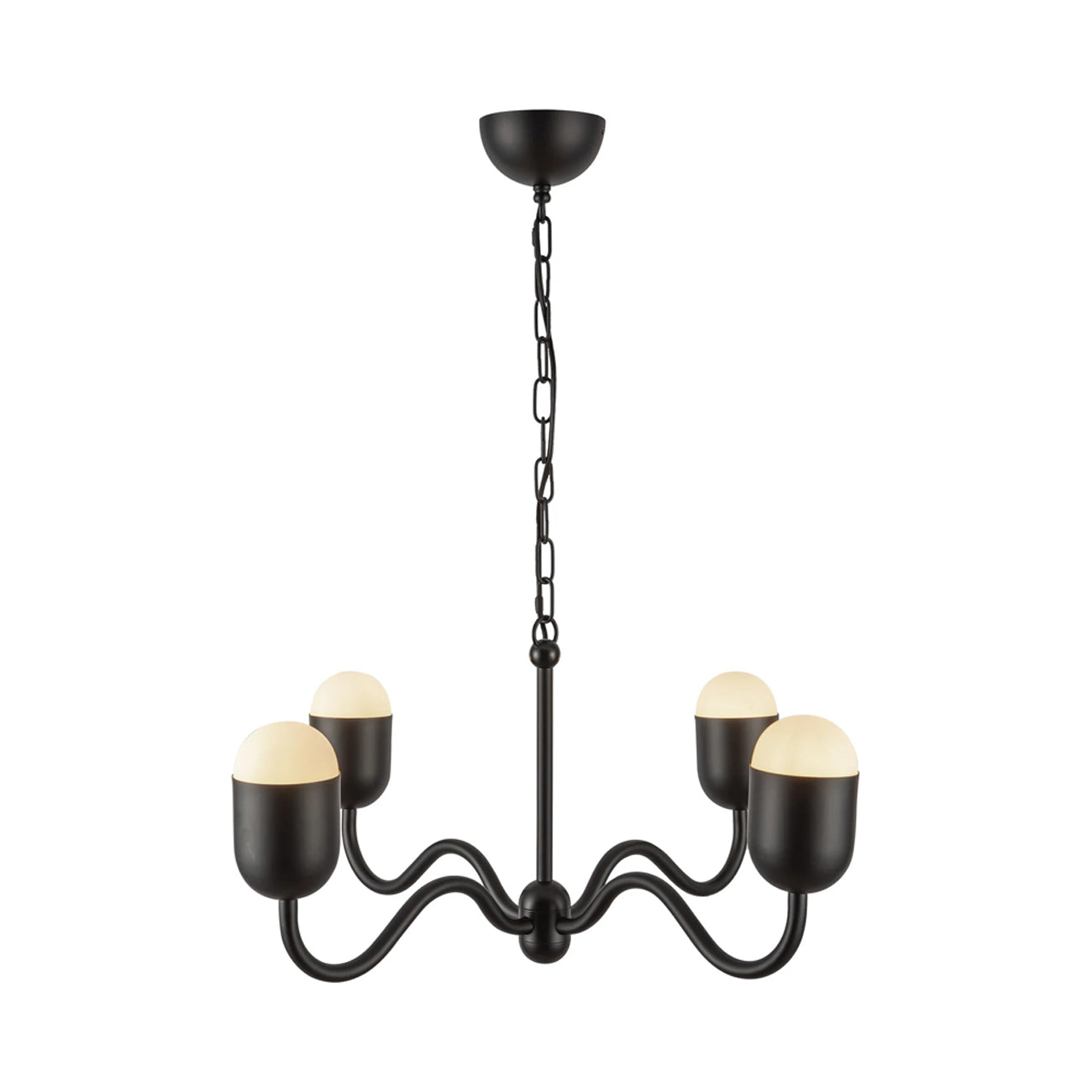 Effie Chandelier in Matte Black (Small).