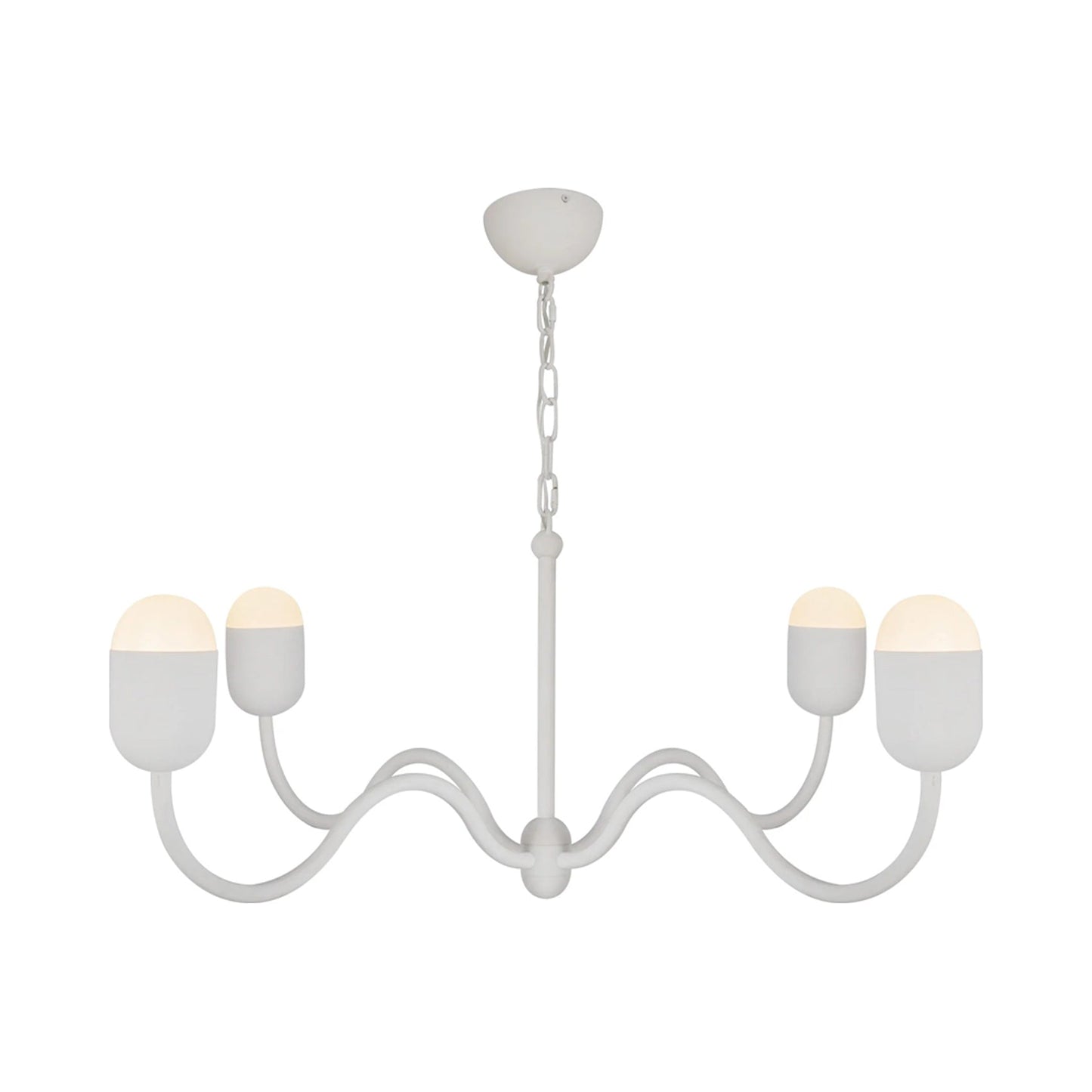 Effie Chandelier in Antique White (Large).