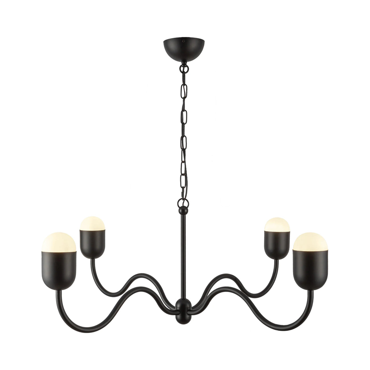 Effie Chandelier in Matte Black (Large).