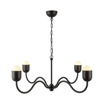 Effie Chandelier in Matte Black (Large).