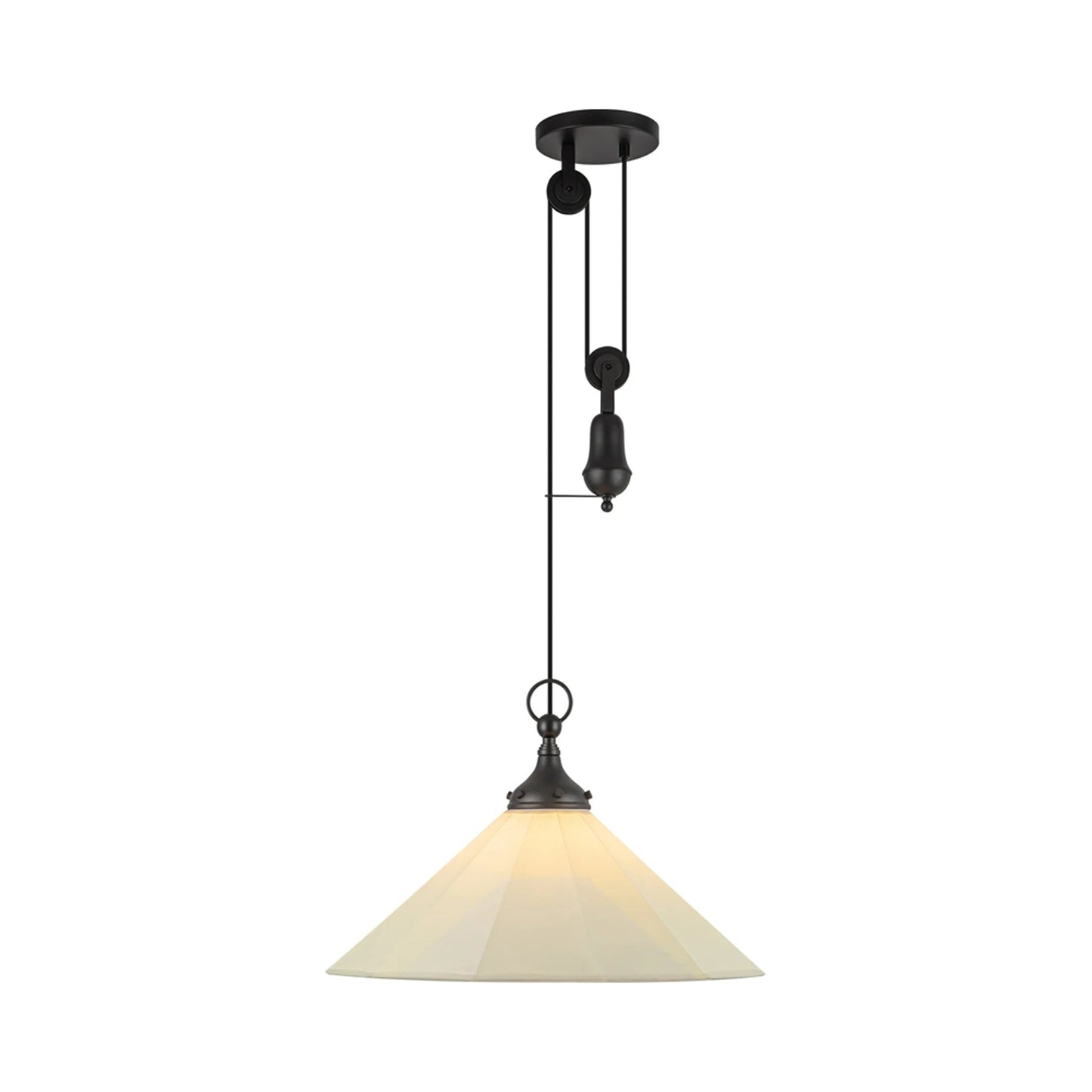 Ellen Pendant Light in Matte Black.