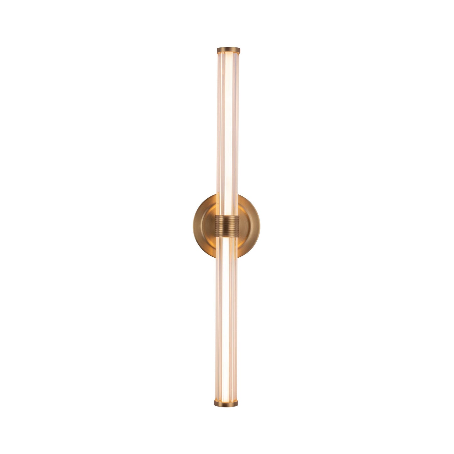 Elsie LED Bath Vanity Light in Brushed Gold.