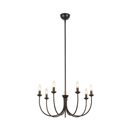 Ember Chandelier in Matte Black.