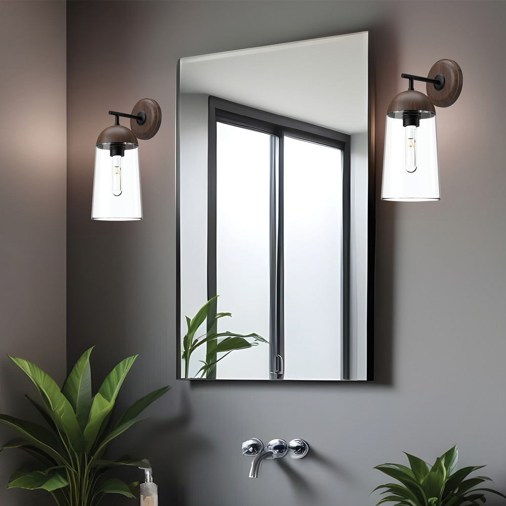 Emil Wall Light in bathroom.