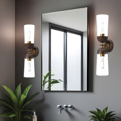 Emil Wall Light in bathroom.