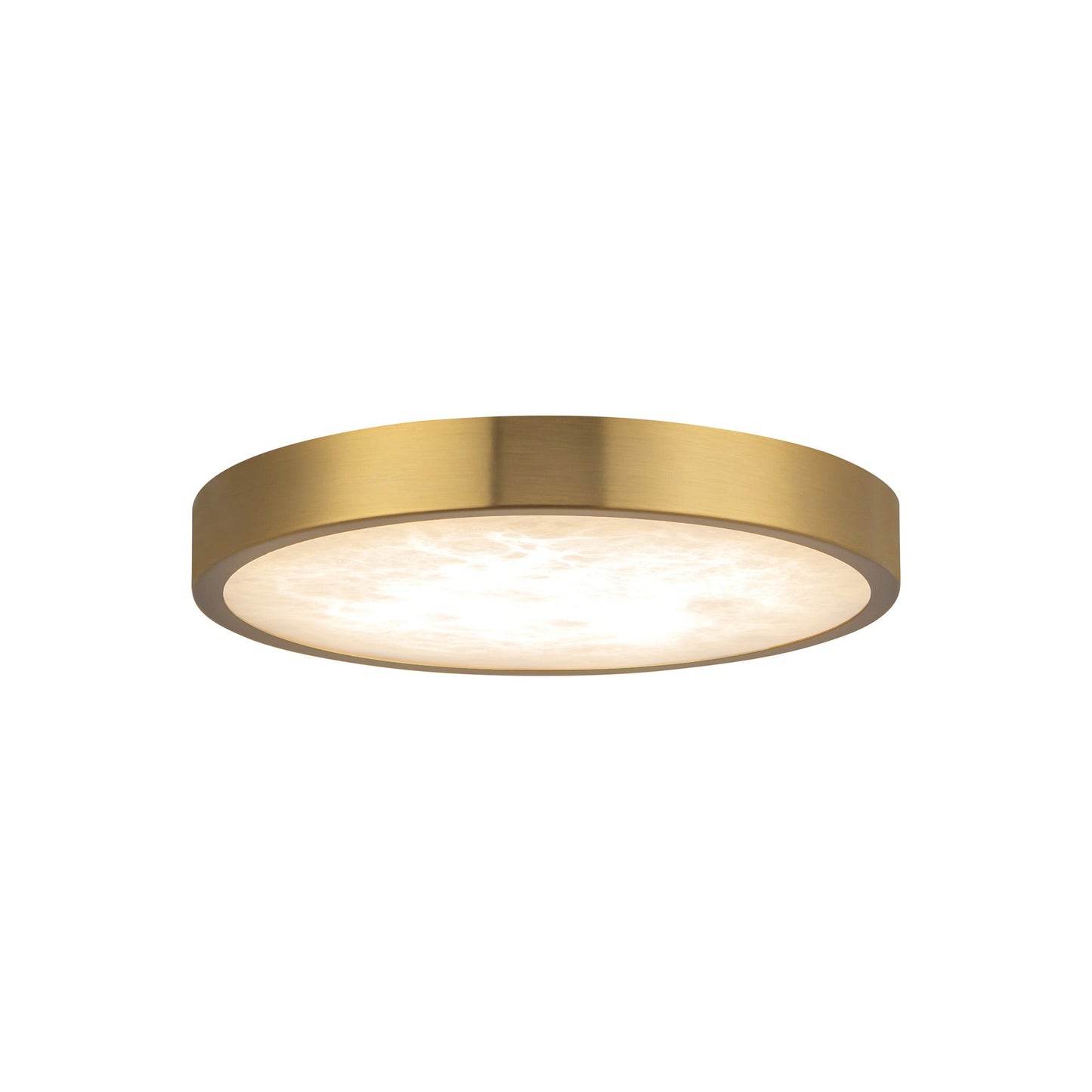 Evelyn LED Flush Mount Ceiling Light in Brushed Gold (7.25-Inch).