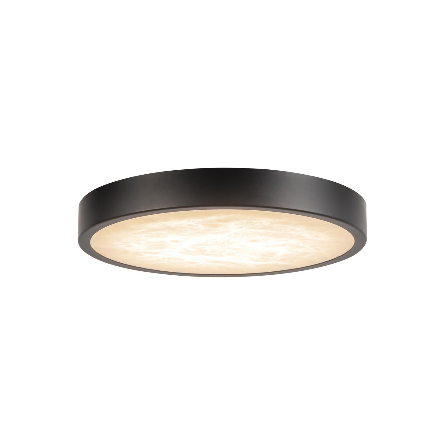 Evelyn LED Flush Mount Ceiling Light in Matte Black (7.25-Inch).
