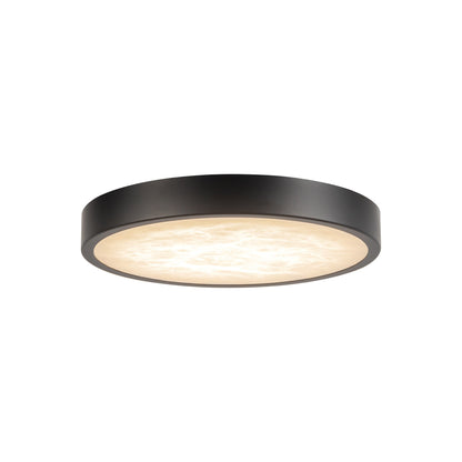 Evelyn LED Flush Mount Ceiling Light in Matte Black (7.25-Inch).