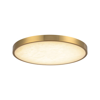 Evelyn LED Flush Mount Ceiling Light in Brushed Gold (11.88-Inch).