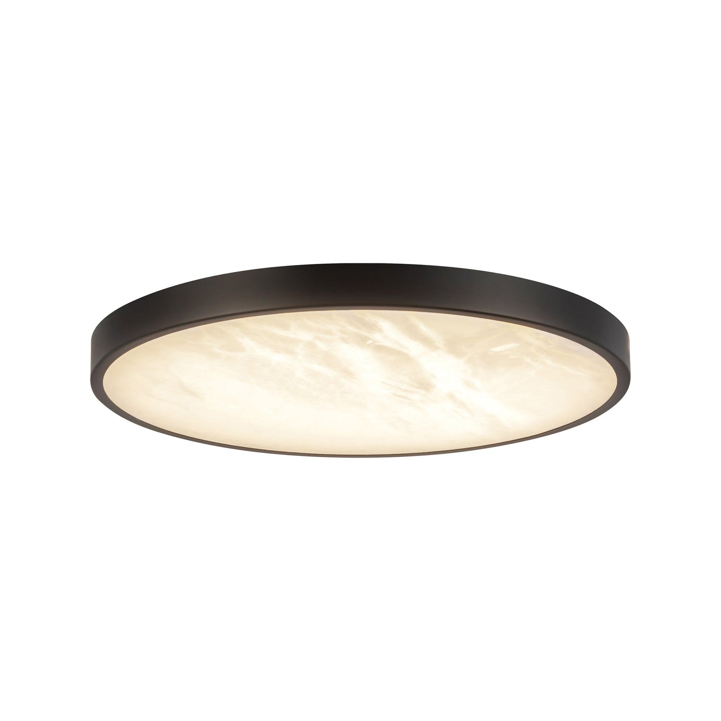Evelyn LED Flush Mount Ceiling Light in Matte Black (11.88-Inch).