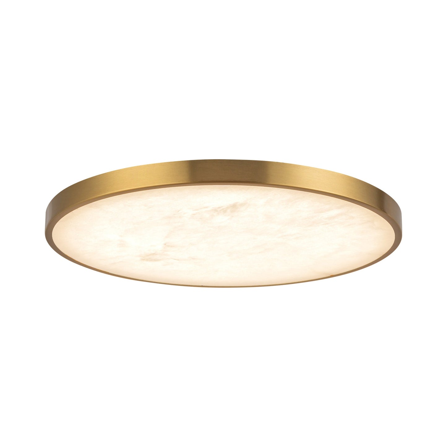 Evelyn LED Flush Mount Ceiling Light in Brushed Gold (15.13-Inch).