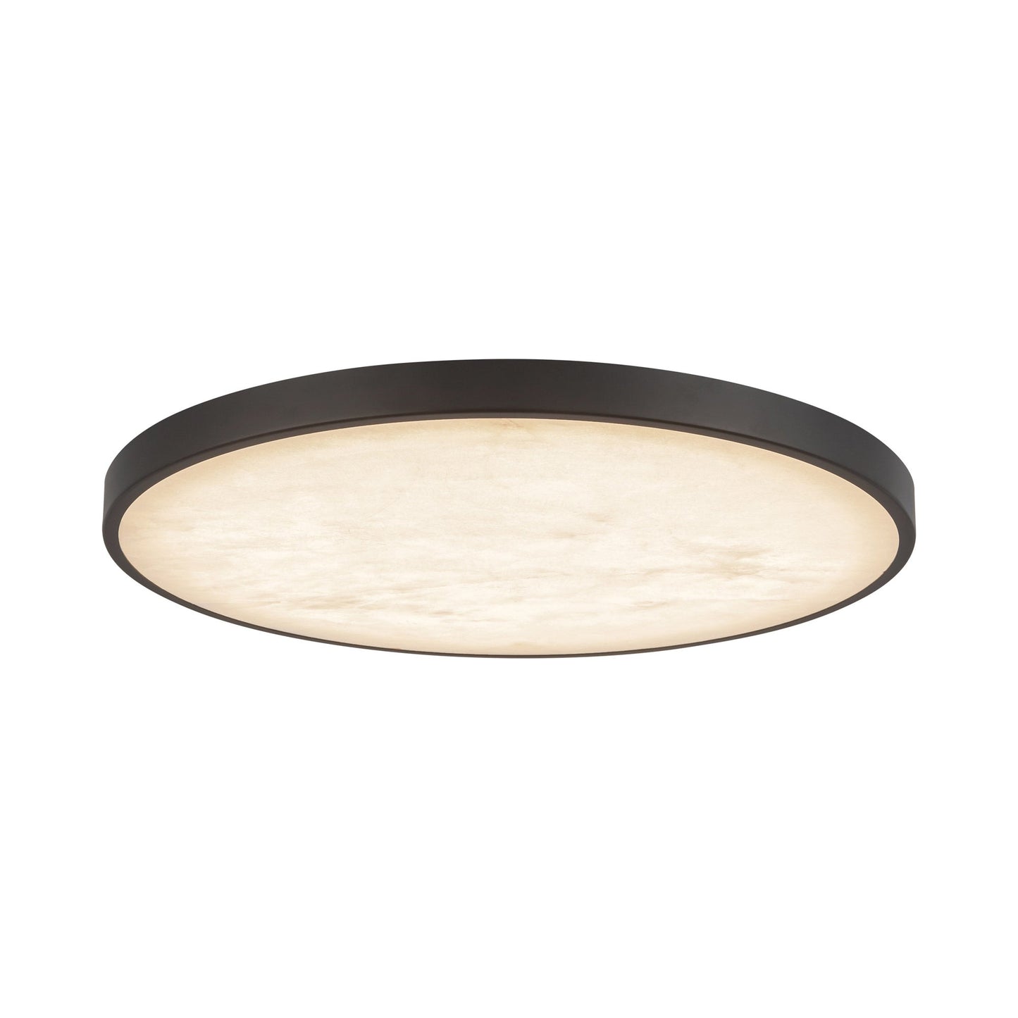 Evelyn LED Flush Mount Ceiling Light in Matte Black (15.13-Inch).
