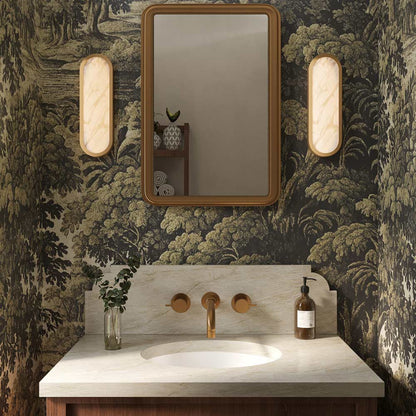 Evelyn LED Wall Light in bathroom.