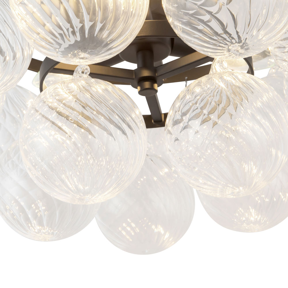 Faye Semi Flush Mount Ceiling Light in Detail.