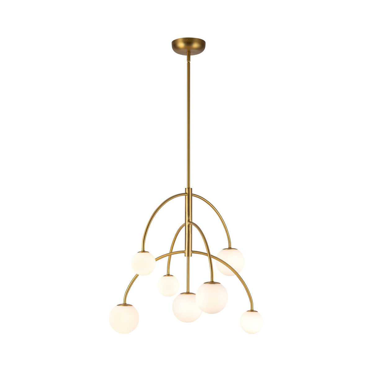 Fiona Chandelier in Brushed Gold.